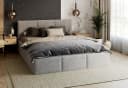 FDM Polsterbett AMBER Modern Mit Bettkasten Cord Bezug Bild 2