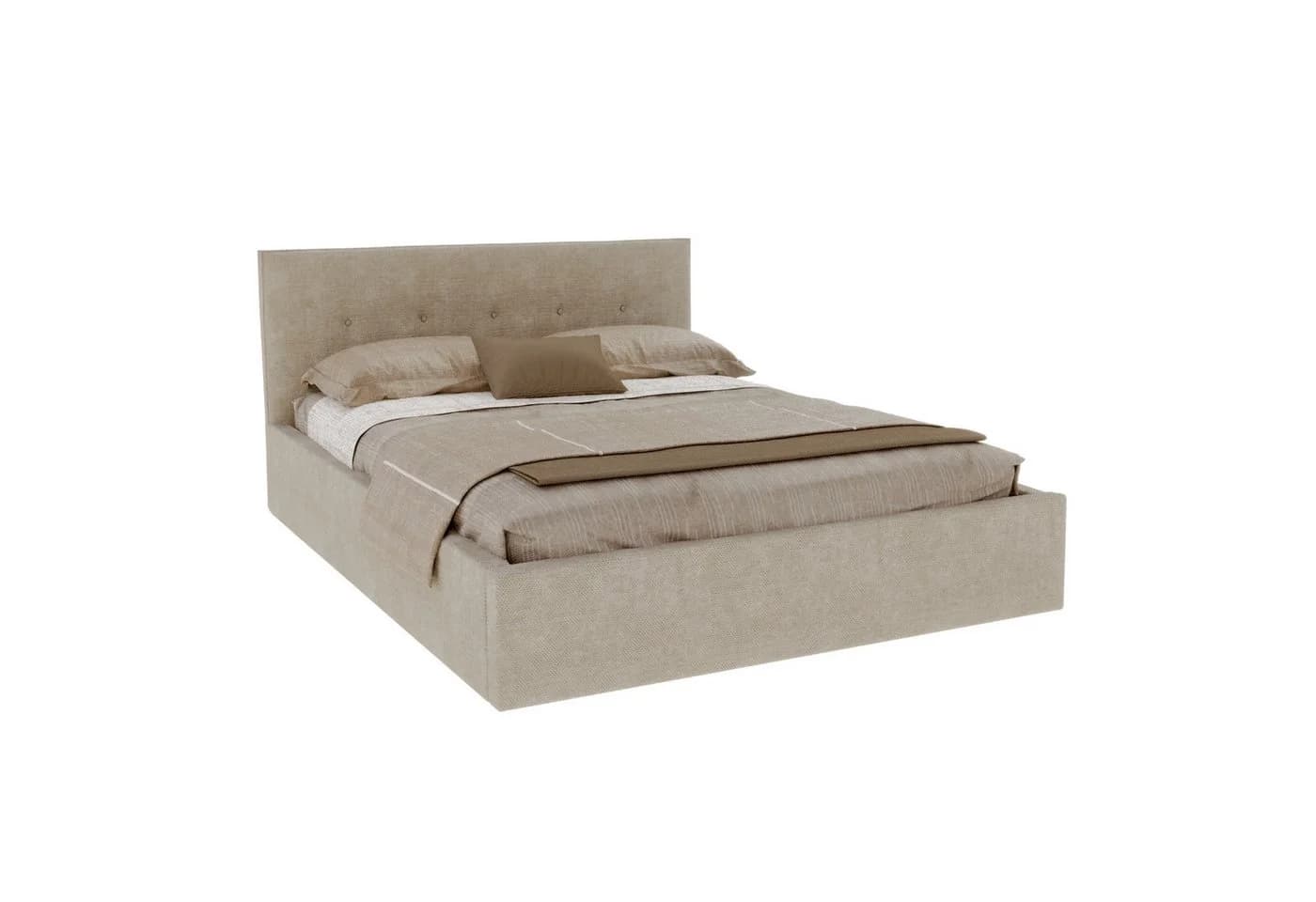 FDM Polsterbett BOHO Bettgestell mit Bettkasten