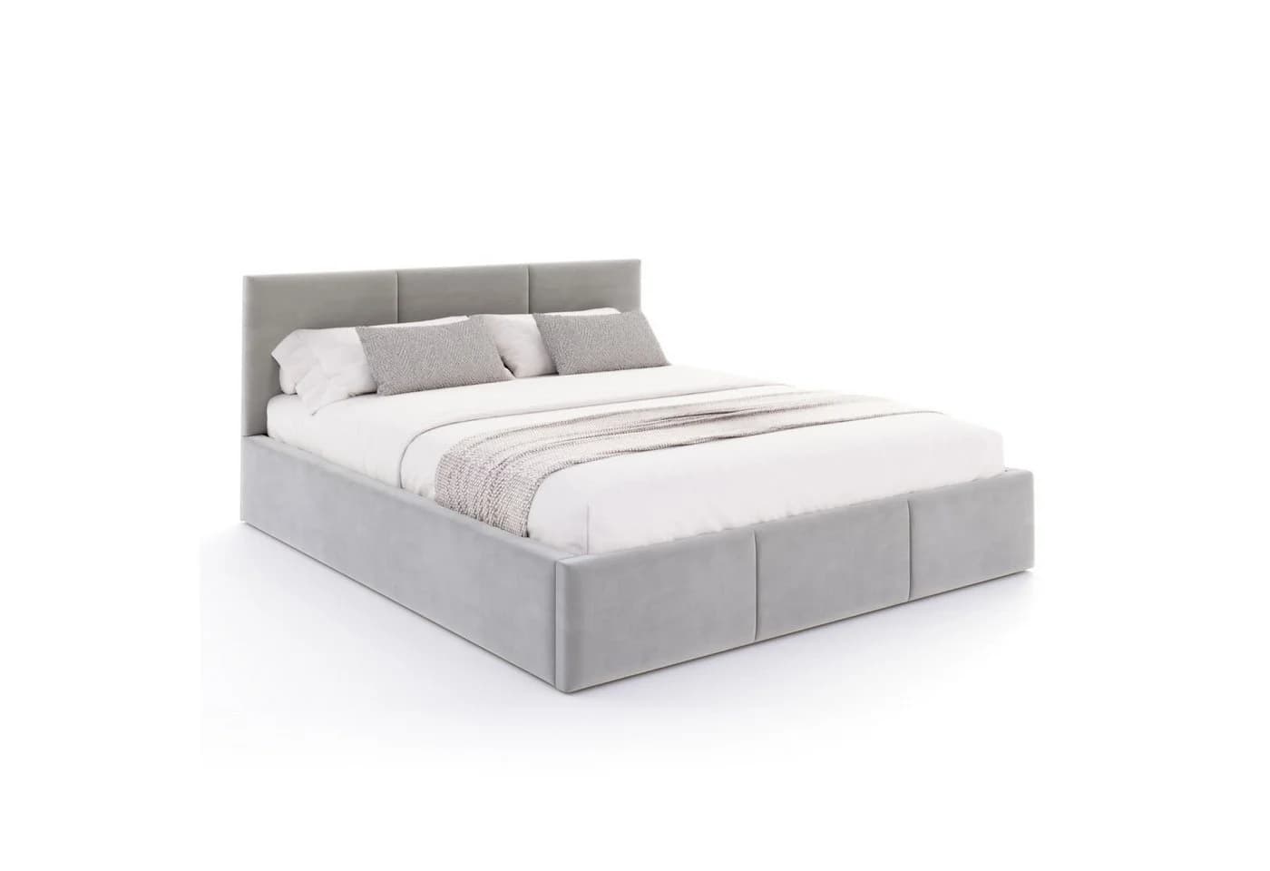 FDM Polsterbett BELORA Modern Bettkasten Velours Bezug