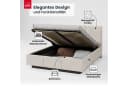 FDM Polsterbett ALMADA Modern mit Bettkasten Beige Bild 3