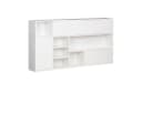 QMM TraumMöbel Schrankbett SBH 90x200 mit Aufsatz und Schränken weiß Bild 5