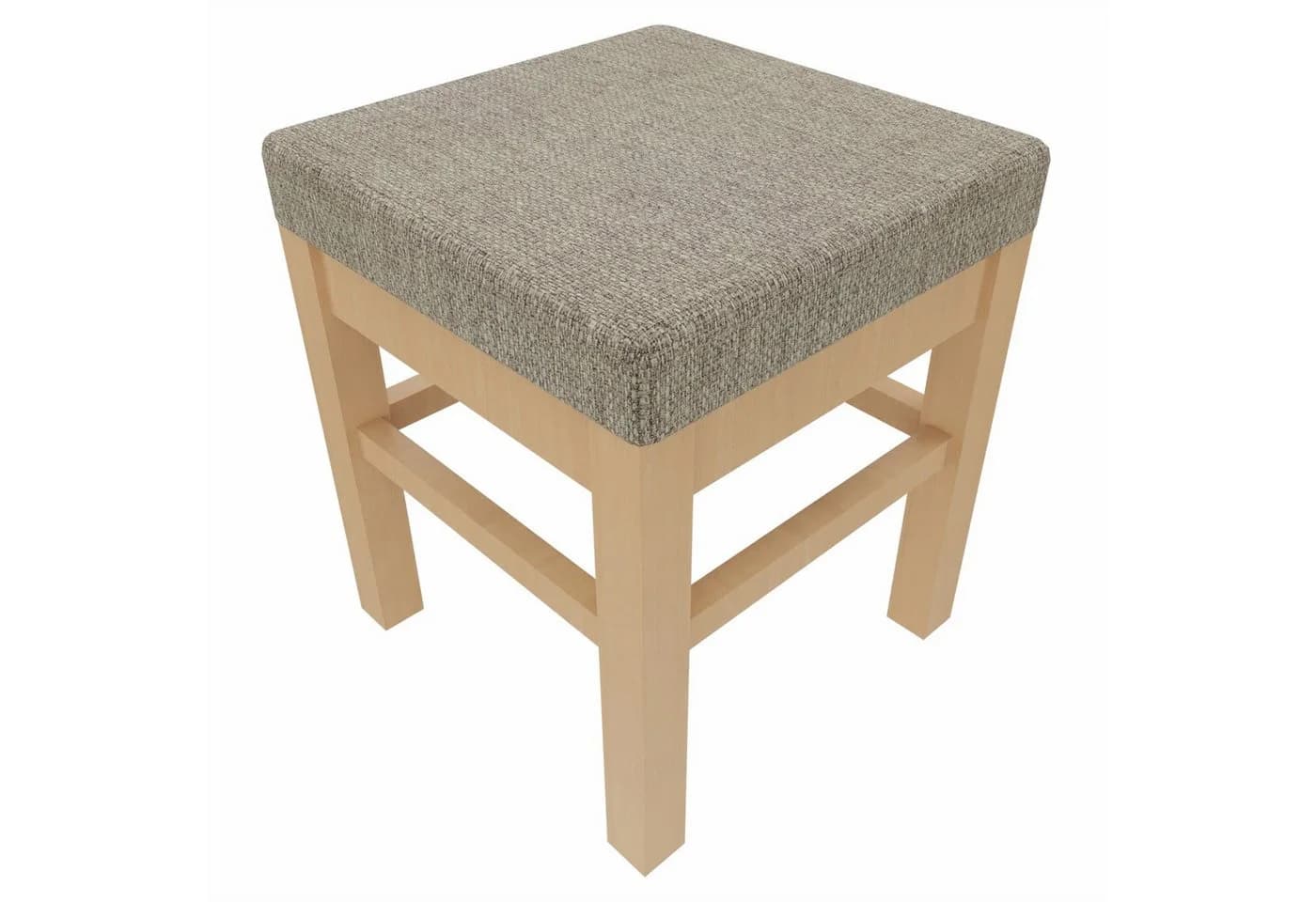einrichtungsdesign24 Schwerlasthocker Alexander Beige Massivholz - Bild 2