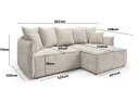Fun Möbel Ecksofa Schlafsofa MINEA mit Ottomane Grün Bild 3