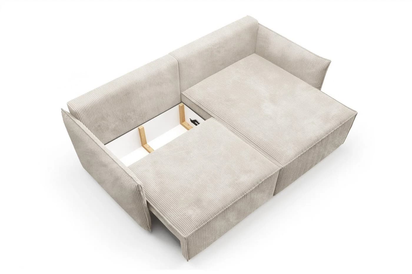 Fun Möbel Ecksofa Schlafsofa MINEA mit Ottomane Grün - Bild 5