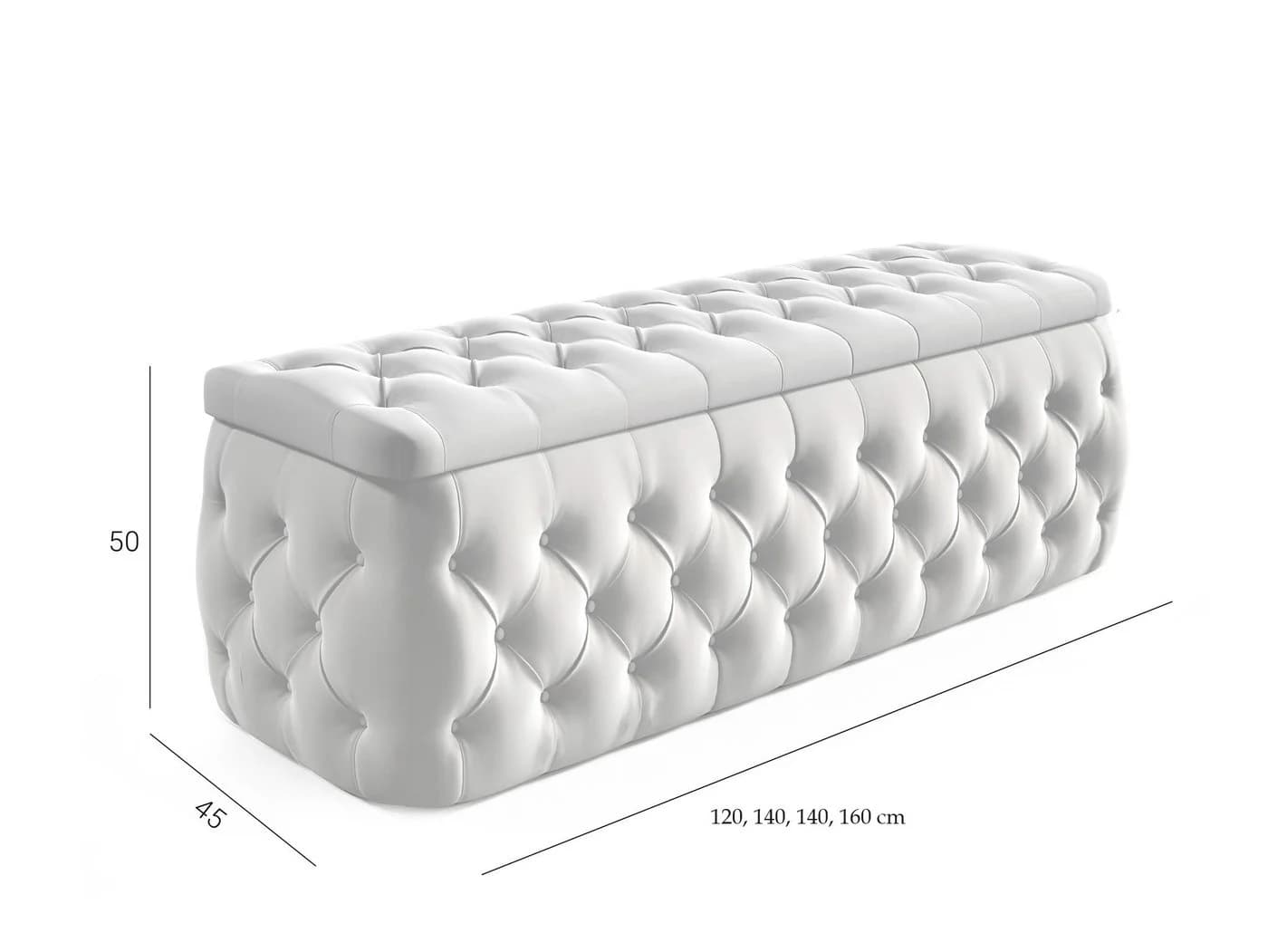 Fun Möbel Polsterhocker SEVRA mit Stauraum und Strasssteinen - Bild 5