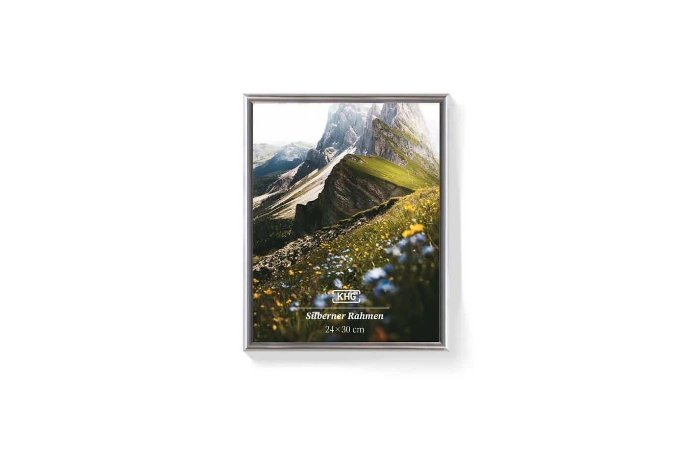 KHG Bilderrahmen Silber 24x30 cm mit Glasfront - Bild 2