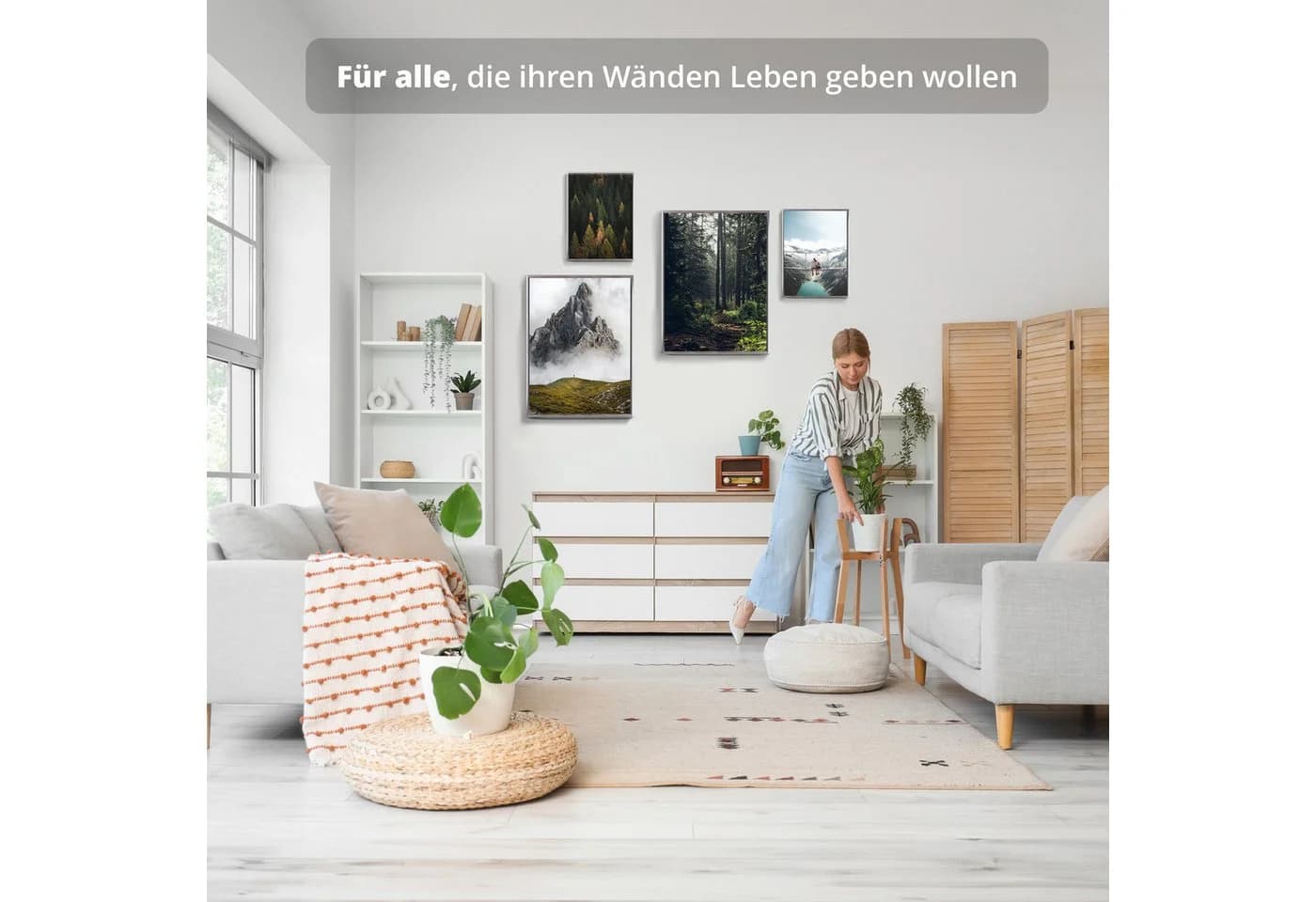 KHG Bilderrahmen Silber 24x30 cm mit Glasfront - Bild 4