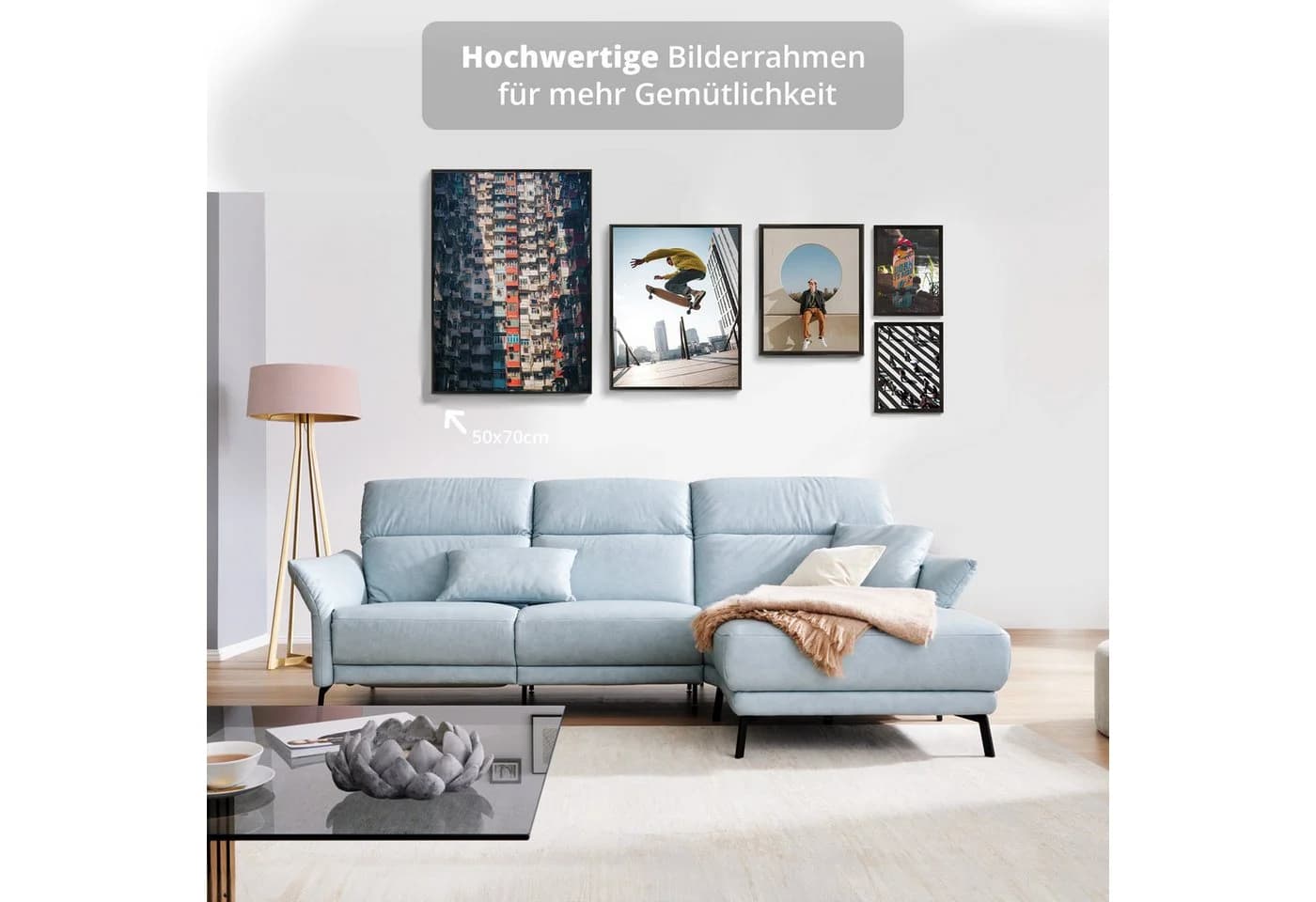 Bilderrahmen Kyoto Schwarz Kunststoff Glas - Bild 3
