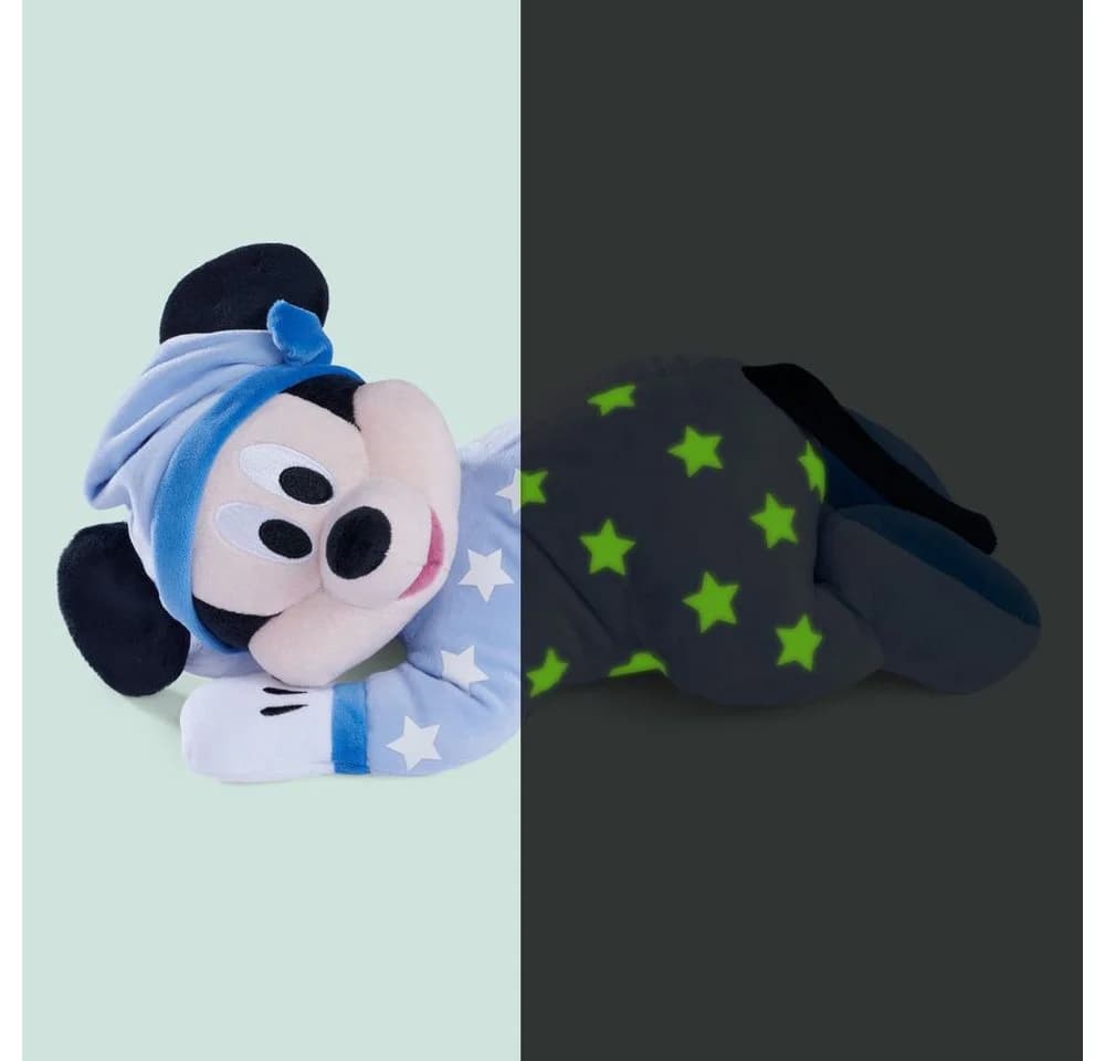 Disney Mickey Mouse Plüschfigur 30 cm Glow in the Dark Schlafanzug - Bild 3