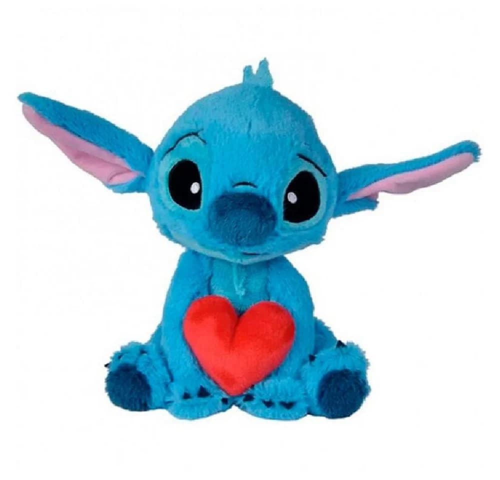Disney Kuscheltier Stitch Disney Plüsch mit Herz 25 cm