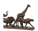 J-line Tierfigur 5 Tiere Afrika Elefant Giraffe Braun Bild 1