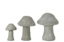 J-line Gartenfigur Pilz Set Grau Zement 3-teilig Bild 1