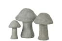 J-line Gartenfigur Pilz Set Grau Zement 3-teilig Bild 2