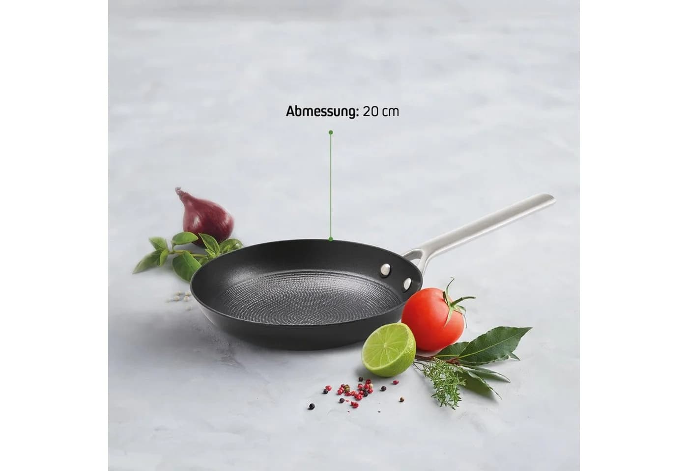 Qulinart by Brandt Bratpfanne Gusseisen Schwarz 20 cm