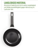 Qulinart by Brandt Pfannen-Set 3-teilig Aluminium Schwarz Bild 1