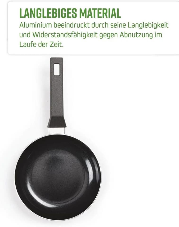 Qulinart by Brandt Pfannen-Set 3-teilig Aluminium Schwarz