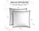 Pure cottom Kissenbezug 2er-Set Baumwollsatin Weiß/Dunkelblau Bild 5
