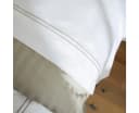 Pure cottom Bettwäsche Baumwoll-Satin Taupe/Weiß Bild 4