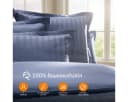 Pure cottom Satin-Bettwäsche blau, Baumwoll-Satin Bild 3