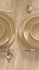 EKA Geschirr-Set Granit Beige 25-tlg. Steingut Teller-Set Bild 3