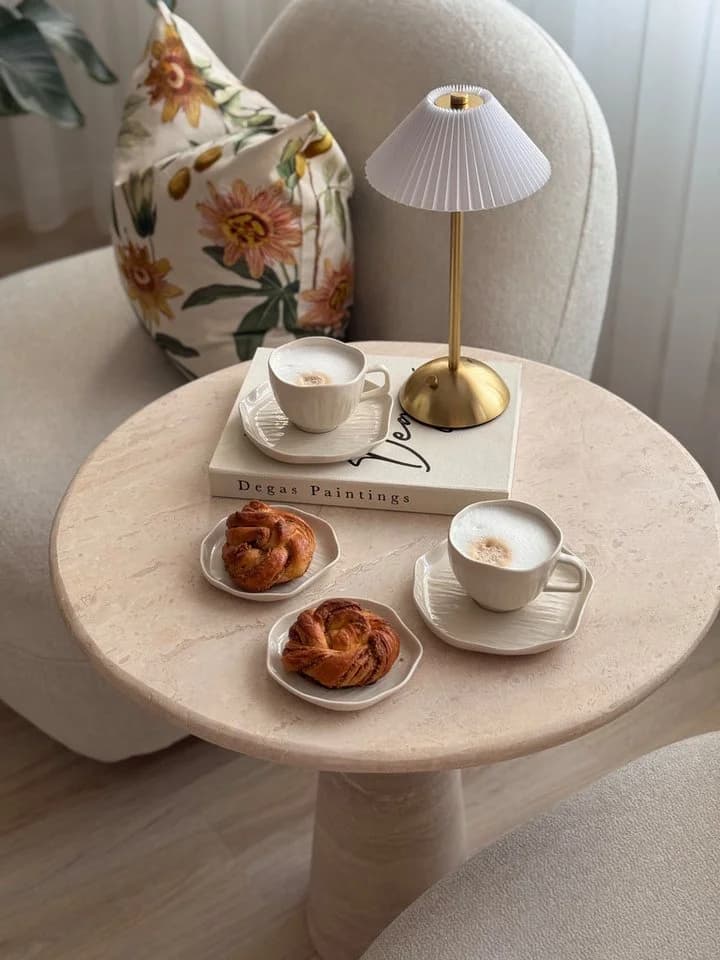 EKA Kaffeeservice Cermico Beige 12-tlg. Porzellan