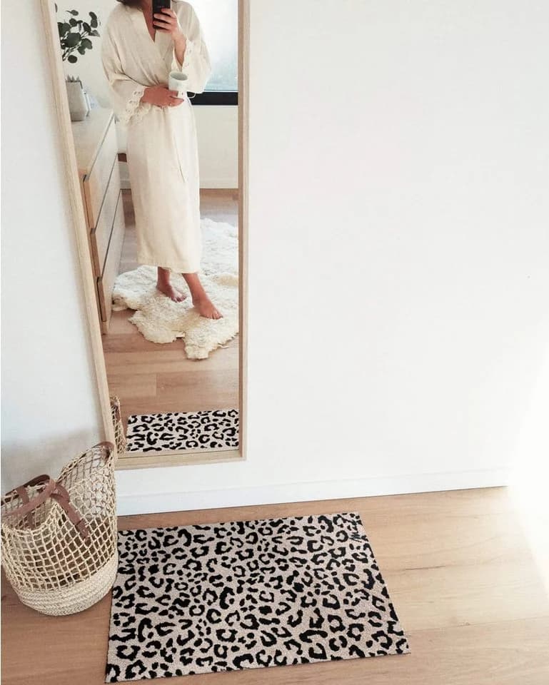 Mad about Mats Fußmatte Indoor Leopardenmuster Animal Print Rutschfest Waschbar - Bild 3