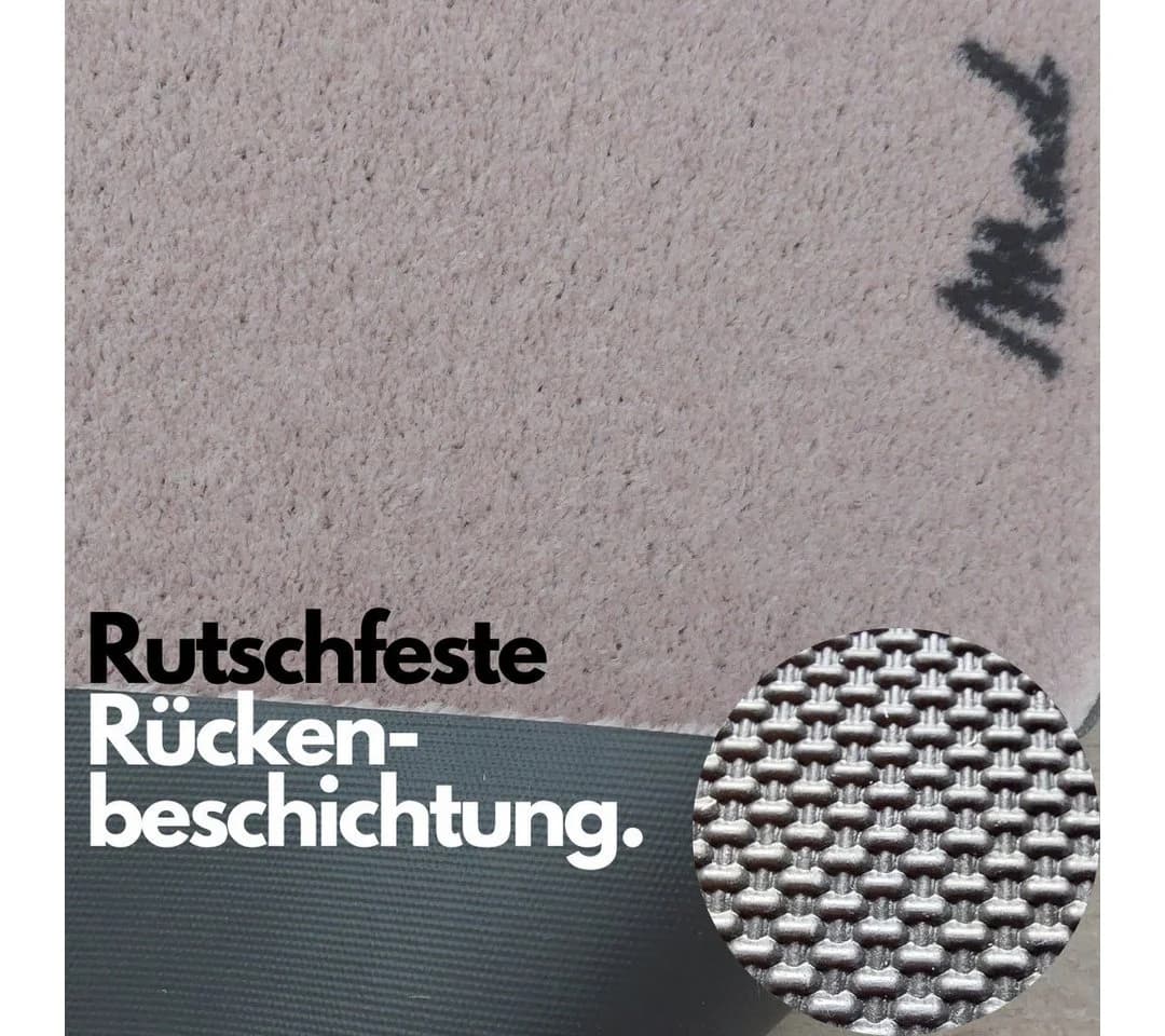 Mad about Mats Fußmatte Türvorleger Indoor Smiley rutschfest & waschbar beige - Bild 4