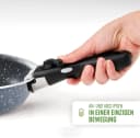 Qulinart by Brandt Pfannen-Set 3-teilig Marmorgrau mit abnehmbarem Griff Bild 3