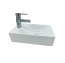 Aloni Handwaschbecken 421A-L Weiß Modernes Design Bild 2