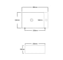Aloni Handwaschbecken 421A-L Weiß Modernes Design Bild 5