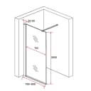 Aloni Walk-In-Dusche Spiegelglas 8mm ESG mit Nano-Beschichtung Bild 1