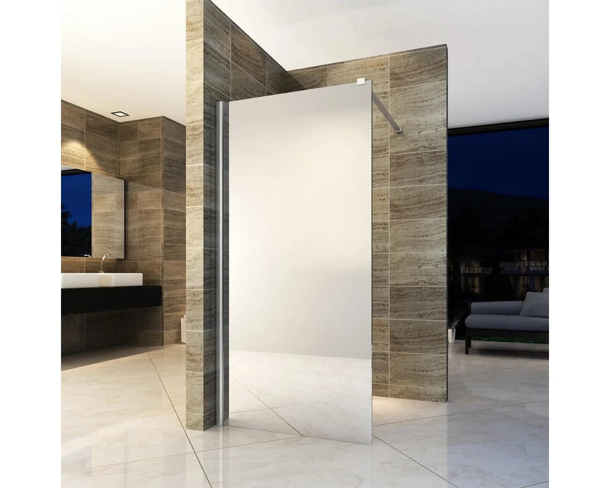 Aloni Walk-In-Dusche Spiegelglas 8mm ESG mit Nano-Beschichtung - Bild 2