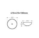 Aloni Waschbecken 313-MB015 Marmormuster Sandbraun Bild 1