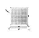 Aloni Kopfbrause SH4000B Schwarz Matt 40x40 cm Bild 1
