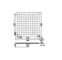Aloni Regendusche Kopfbrause 30x30 cm Schwarz Matt Edelstahl Bild 1
