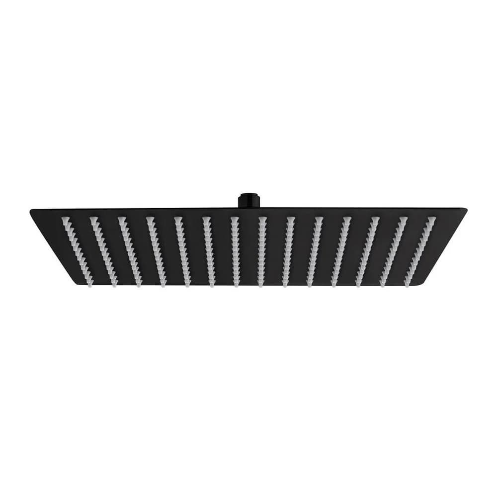 Aloni Regendusche Kopfbrause 30x30 cm Schwarz Matt Edelstahl - Bild 2