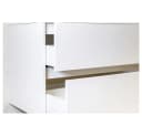 Aloni Waschbeckenschrank KEY2428-120 Weiß glänzend mit Waschbecken Bild 1