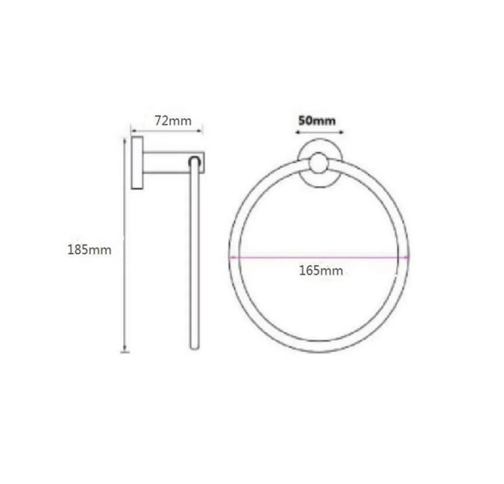 Aloni Handtuchring 16 cm Kupfer gebürstet