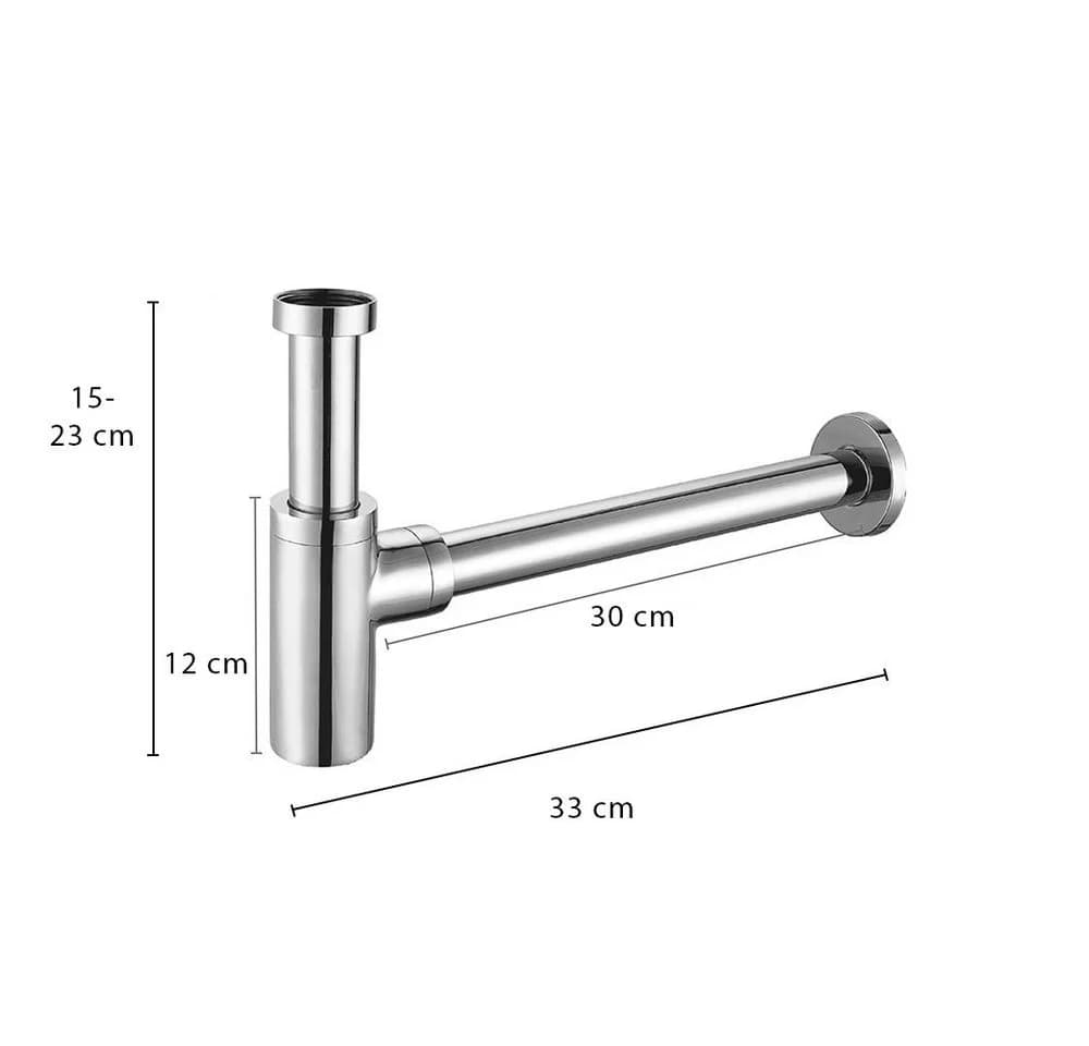 Aloni Siphon TM95601-BC Messing/Edelstahl Kupfer gebürstet