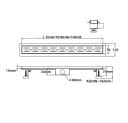 Aloni Duschrinne Standard Gold 70cm Bild 1