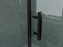 Aloni Eckdusche CR01B-9090 mit matt schwarzem Profil und ESG-Glas Bild 5