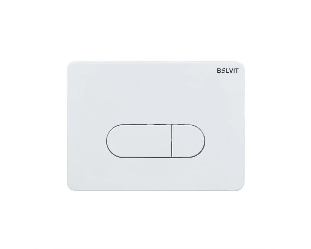 Belvit Betätigungsplatte BV-DP1001, 1-tlg., Weiß, 2-Mengen-Spülung - Bild 2