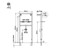Belvit Vorwandelement WC BV-VR3001 Blau Stahl Bild 1