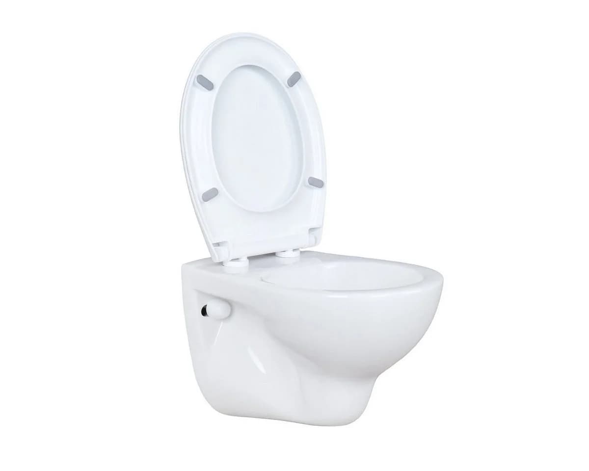 Belvit Tiefspül-WC UNI+Deckel Hänge WC RosenStern Weiss Soft-Close - Bild 4
