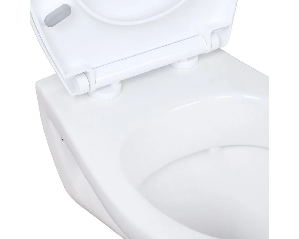 Belvit Tiefspül-WC UNI+Deckel Hänge WC RosenStern Weiss Soft-Close - Bild 5