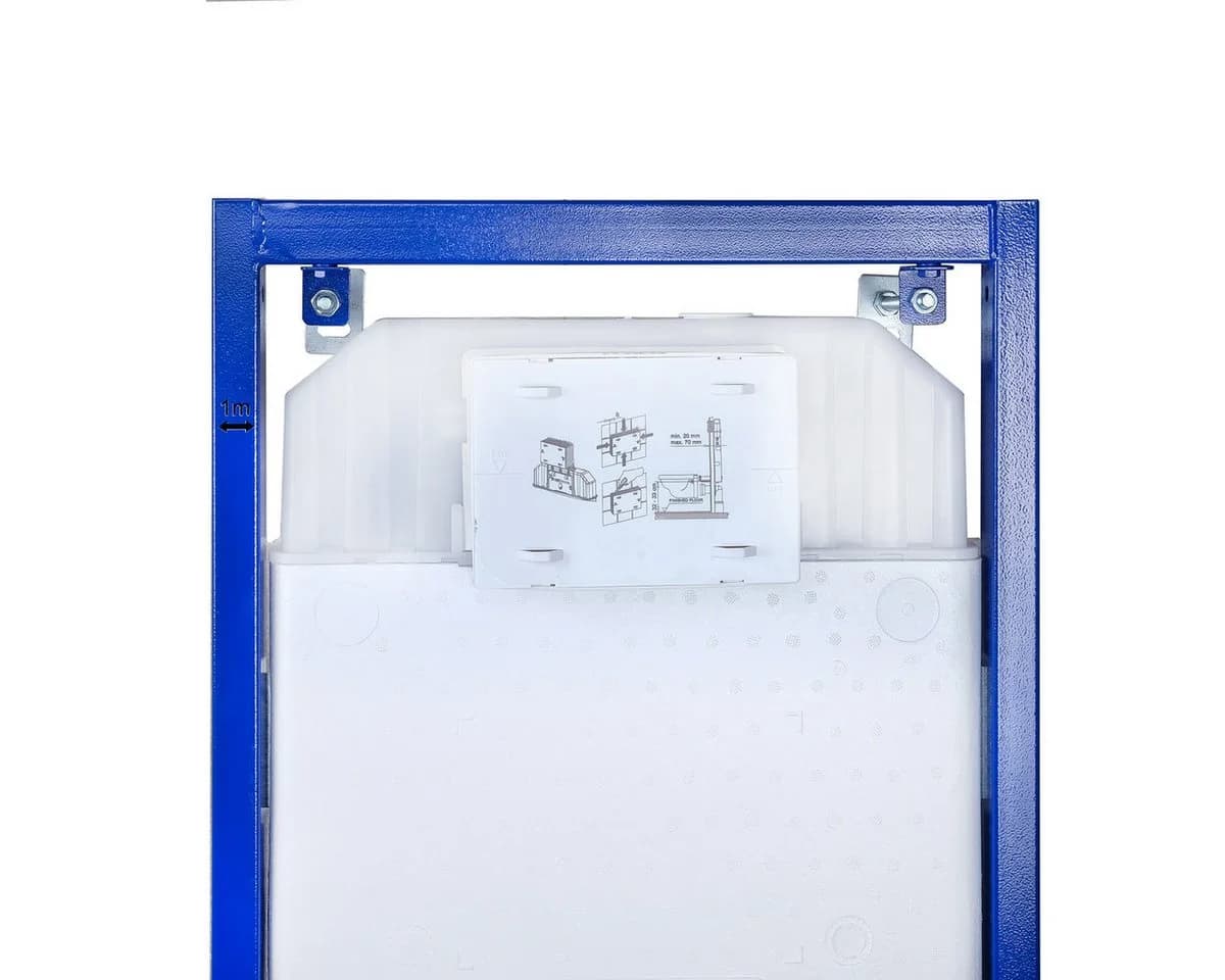 Belvit Vorwandelement WC mit Spülkasten & Betätigungsplatte 6L - Bild 5