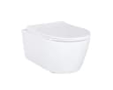 Belvit WC-Komplettset Wand-WC Schwarz/Weiß Softclose Vorwandelement Bild 1