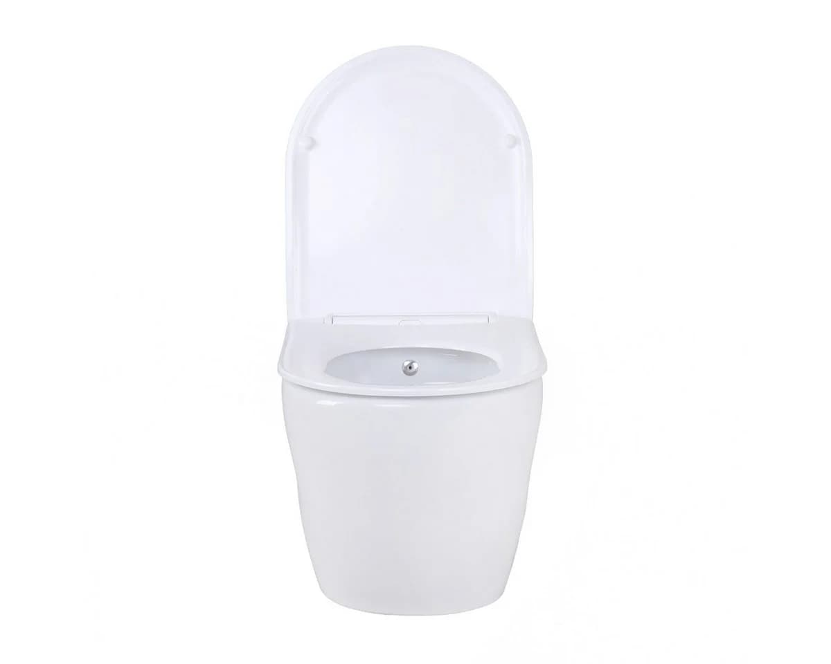 Belvit WC-Komplettset mit Taharet/Bidet Funktion, spülrandlos, Softclose, Vorwandelement, Absperrventil & Hygienedusche - Bild 5