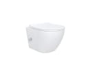 Aloni Tiefspül-WC mit Bidet-Funktion Weiß Spülrandlos Softclose Bild 2