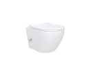 Aloni Tiefspül-WC mit Bidet-Funktion Weiß Spülrandlos Softclose Bild 3
